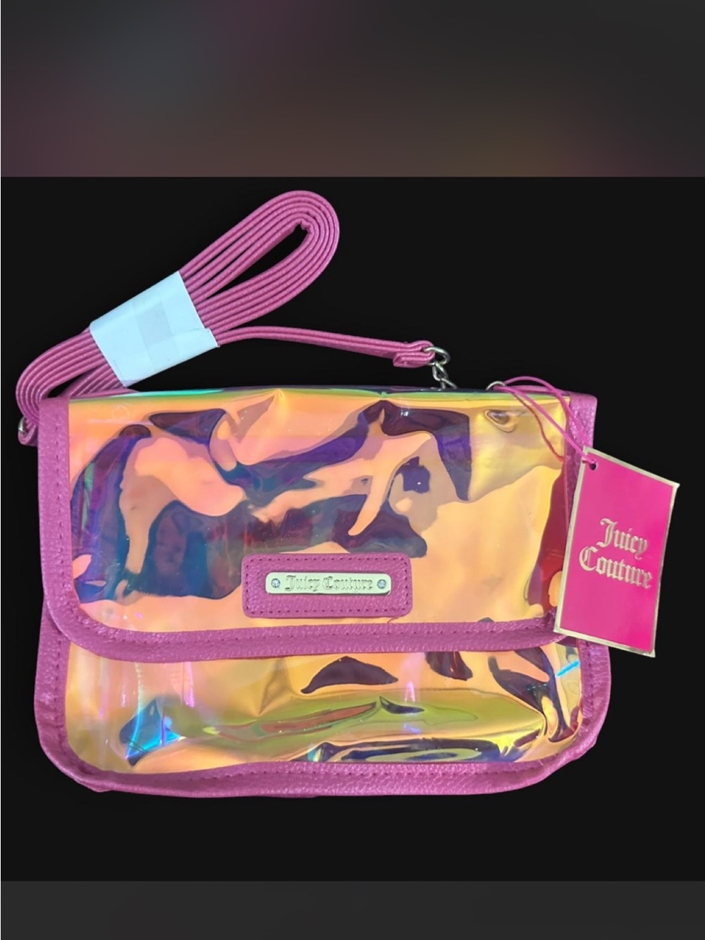Juicy Couture Pink Holographic Crossbody Bag